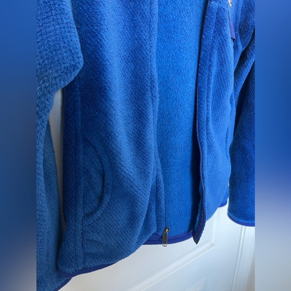 Women’s Blue Zip Hoodie - Picture 3 of 5